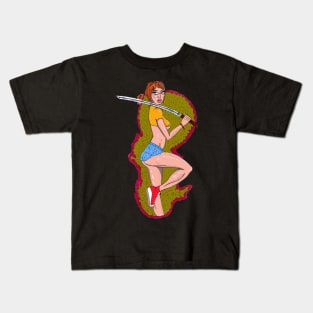 Punk Katana Girl Kids T-Shirt